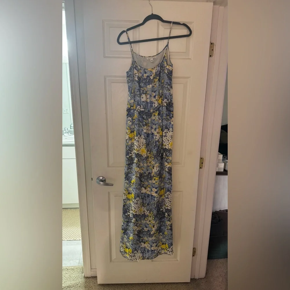Banana Republic Floral Maxi Dress in Blue and Yellow - Picture 2 of 10